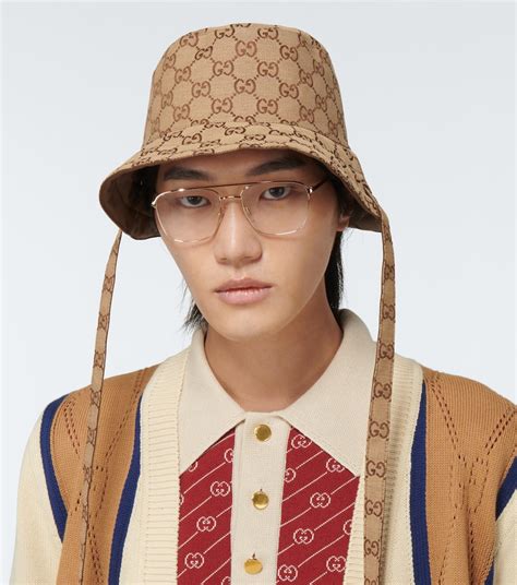 gucci bucket hat for women|Gucci bucket hat with strings.